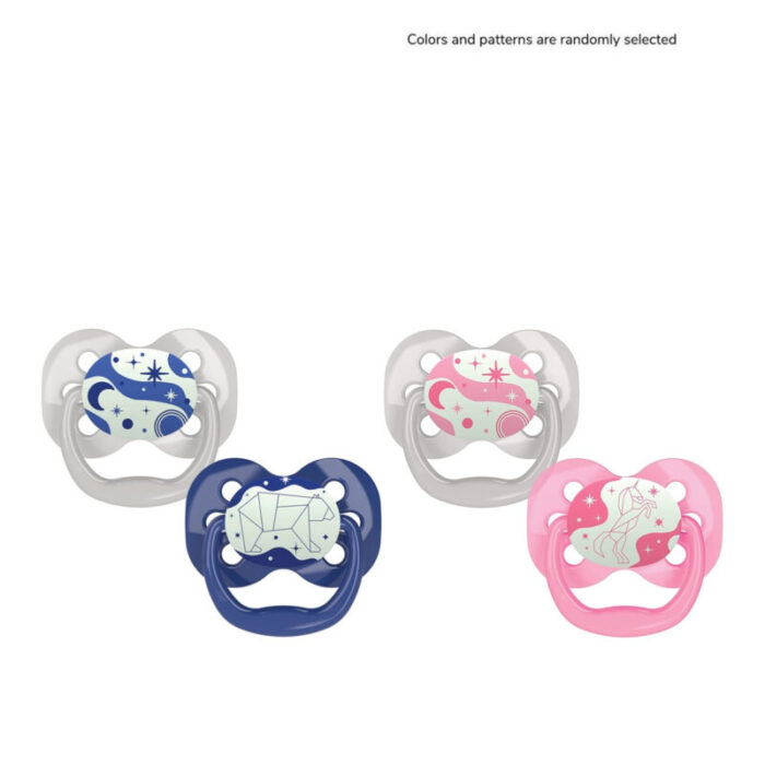 dr brown s advantage glow in the dark pacifier 0 6m