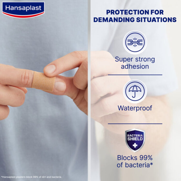 hansaplast extra power waterproof plasters