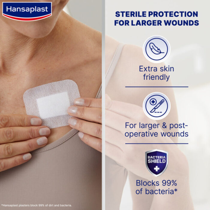 hansaplast med sensitive xl sterile plasters