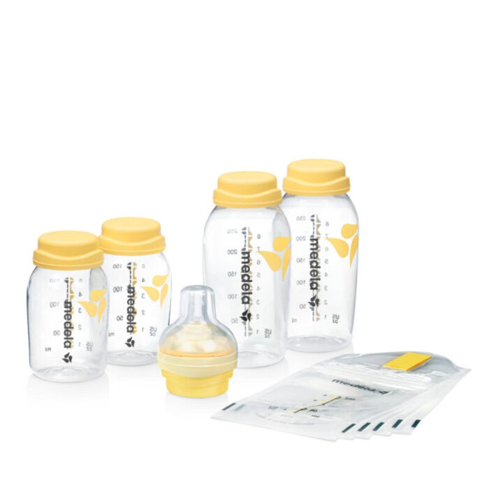 medela breast milk store feed set