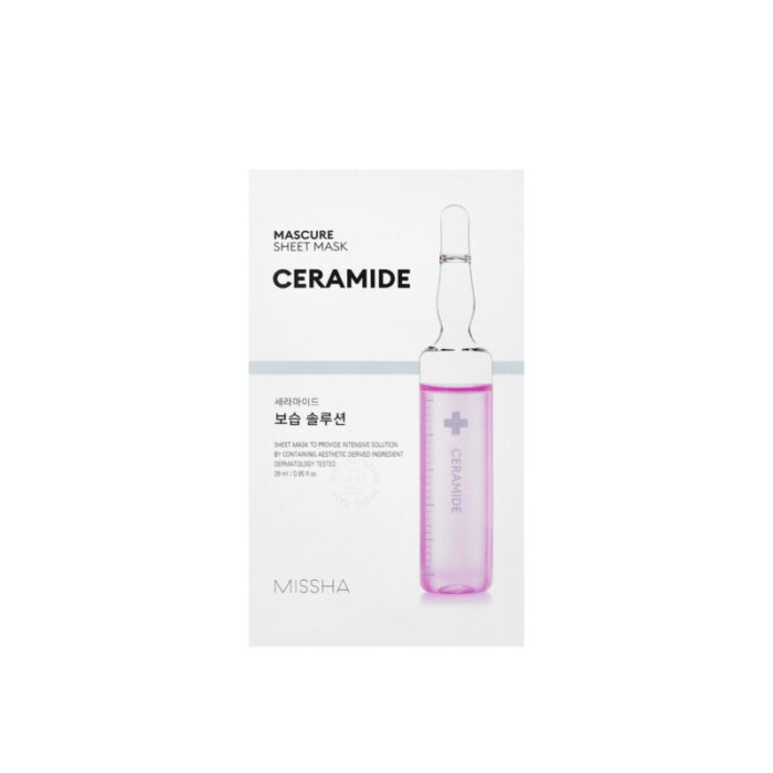 missha mascure moisture barrier solution sheet mask ceramide 28ml