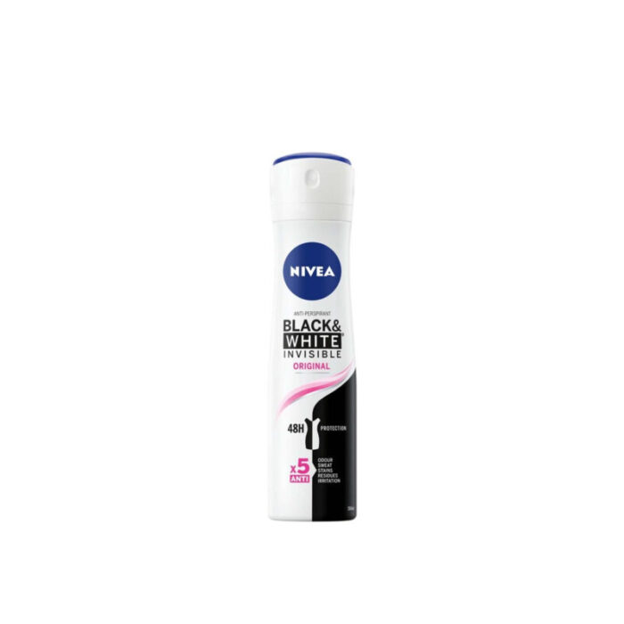 nivea black white invisible original anti perspirant spray 150ml