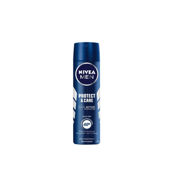 nivea men protect care quick dry 48h anti perspirant spray 150ml