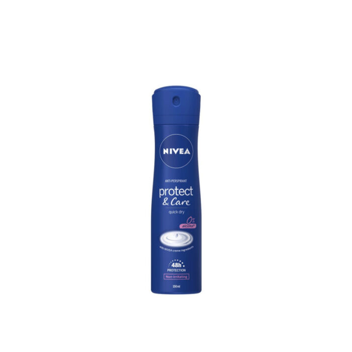 nivea protect care quick dry 48h anti perspirant spray 150ml