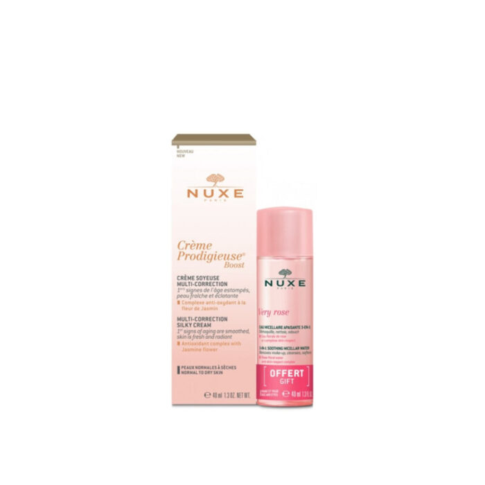 nuxe creme prodigieuse cream 40ml very rose micellar water 40ml