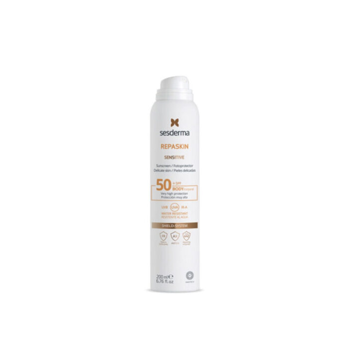 sesderma repaskin sensitive sunscreen spray spf50 200ml