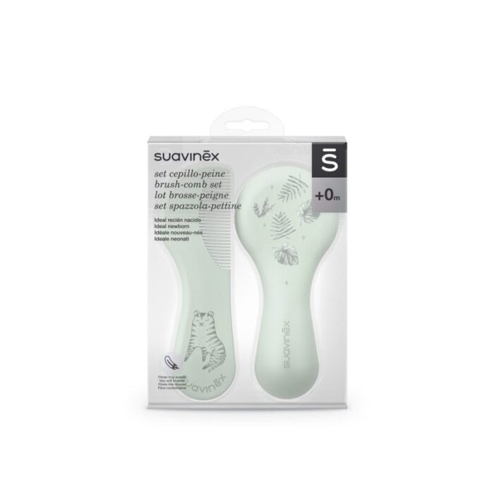 suavinex green brush comb set 0m